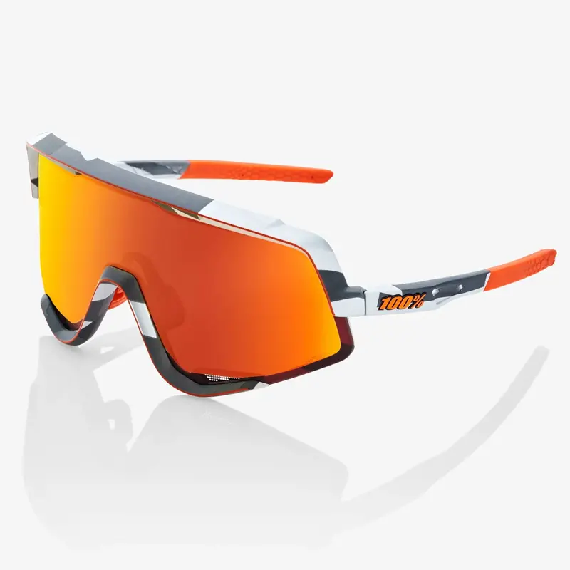 100% Glendale - Soft Tact Grey Camo - Hiper Red Lens + Replacement Lens 1