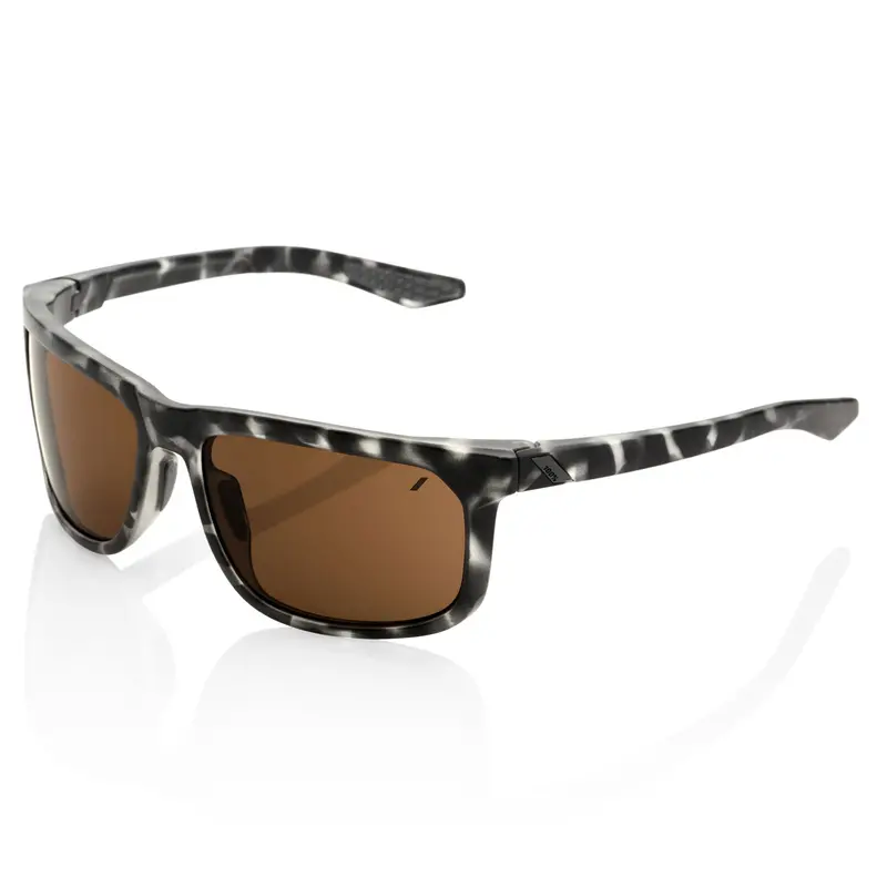 100% Hakan Sunglasses - Matte Black Havana/Bronze 1