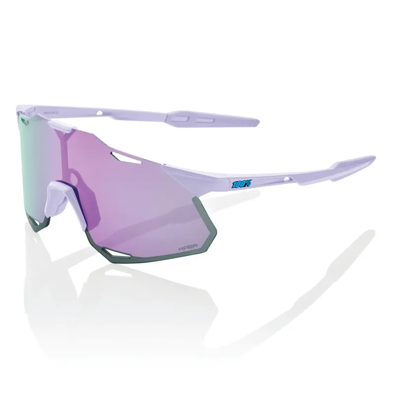 100% Hypercraft Xs Cycling Sunglasses - Soft Tact Lavender/Hiper Lavender Lens + Clear Lens 1