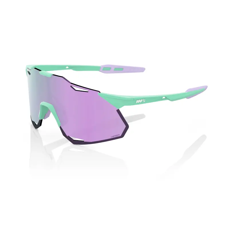 100% Hypercraft Xs Soft Tact Mint With Hiper Lavender Lens Unisex Cycling Sunglasses 1