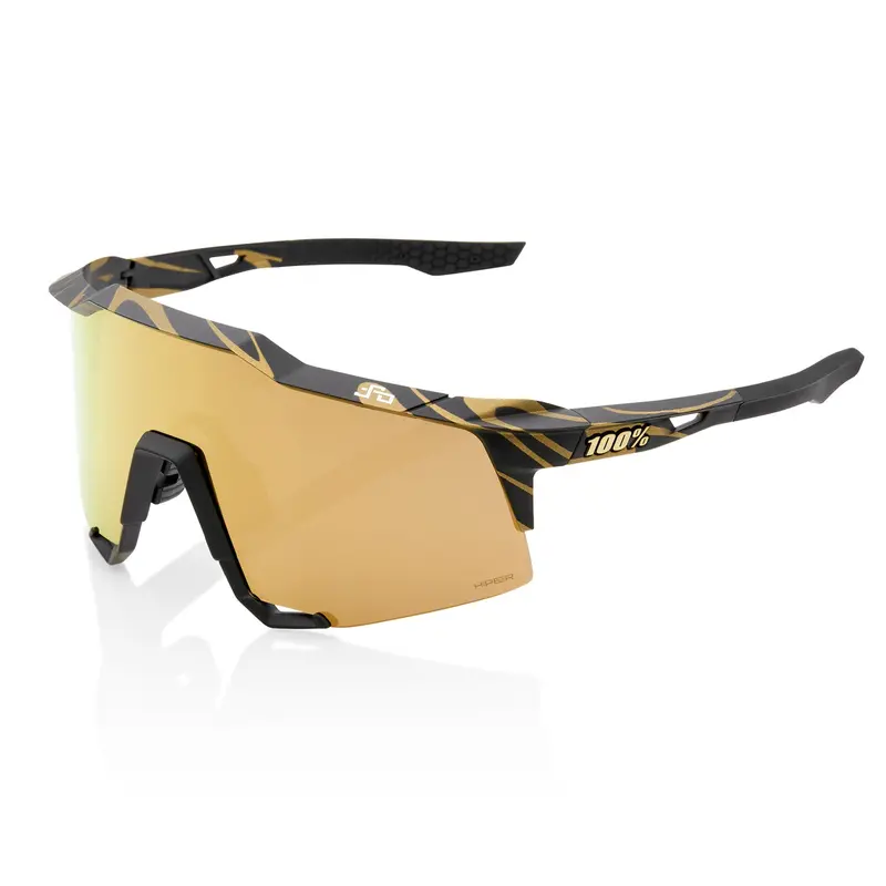 100% Speedcraft - Peter Sagan Limited Edition Metallic Gold Flake With Hiper Gold Mirror Lens 1