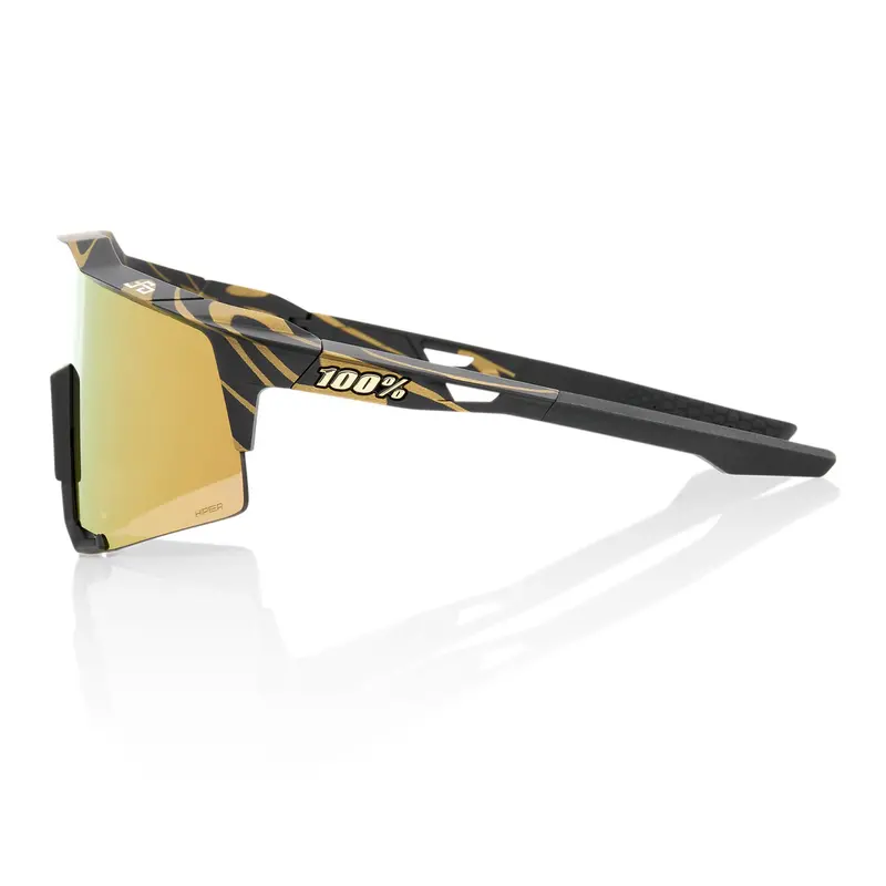 100% Speedcraft - Peter Sagan Limited Edition Metallic Gold Flake With Hiper Gold Mirror Lens 2