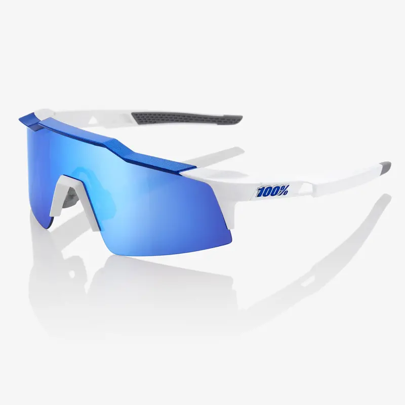 100% Speedcraft Sl - Matte White - Hiper Blue Lens + Clear Lens 1