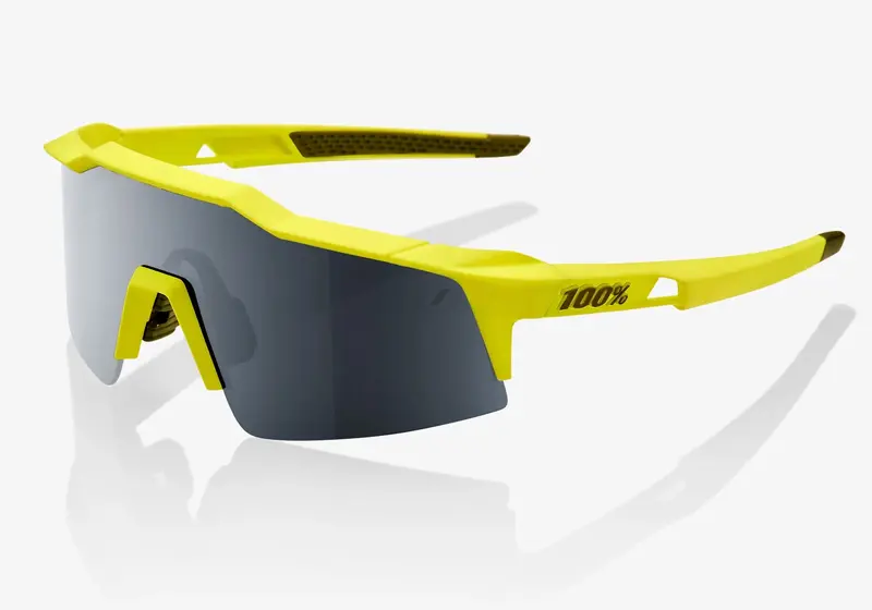 100% Speedcraft Sl Soft Tact Banana With Black Mirror Lens Cycling Sunglasses 1