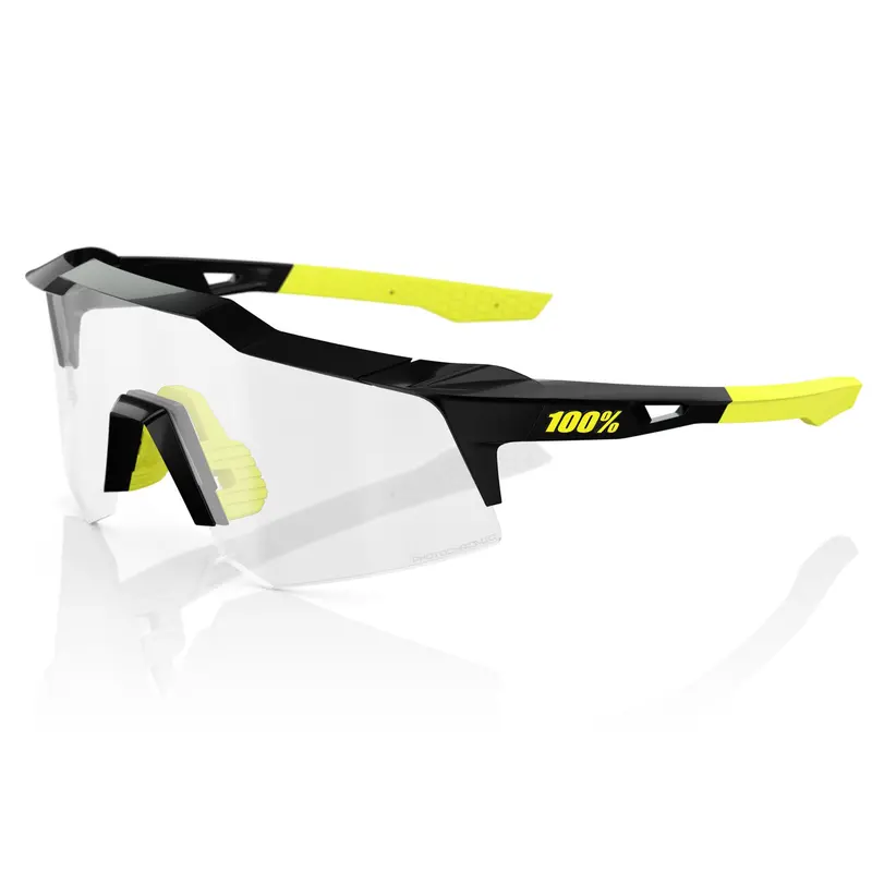100% Speedcraft Xs - Gloss Black - Photochromic Lens (Suits Small Faces) 1