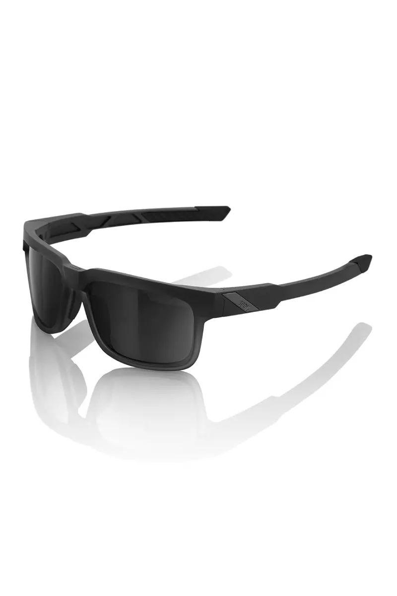 100% Type-S Sunglasses Soft Tact Black With Smoke Lens 1