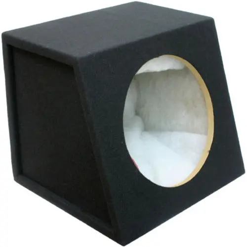 12" (30Cm) Black Carpeted Mdf Car Subwoofer Box (Sealed) 1