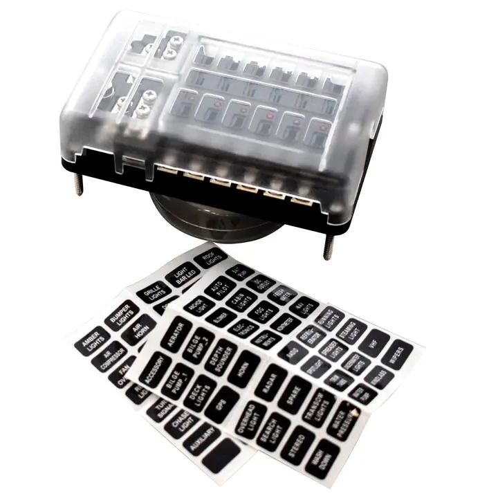 12 Way Std Fuseholder With Neg Pc Terminals 1