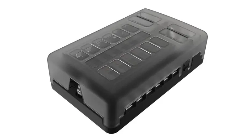 12 Way Std Fuseholder With Neg Pc Terminals 1