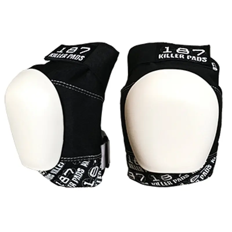 187 Pro Knee Black/White Cap 1