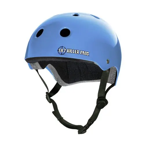 187 Skate Helmet Light Blue Gloss 1