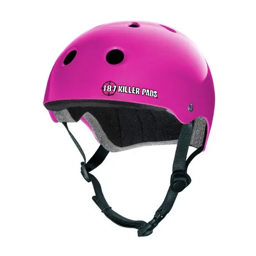 187 Skate Helmet Pink Gloss 1
