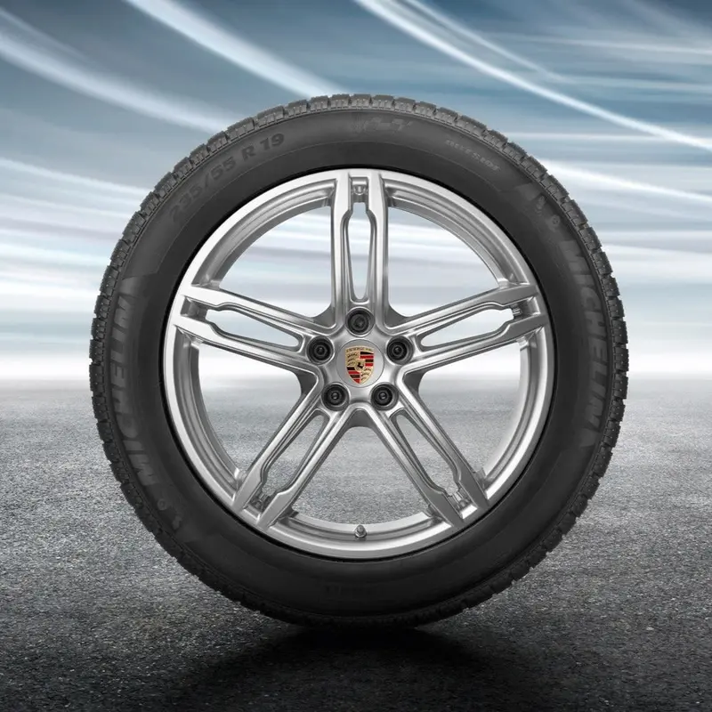 19" Macan Ii Turbo Winter Tire & Wheel Set - Silver 1