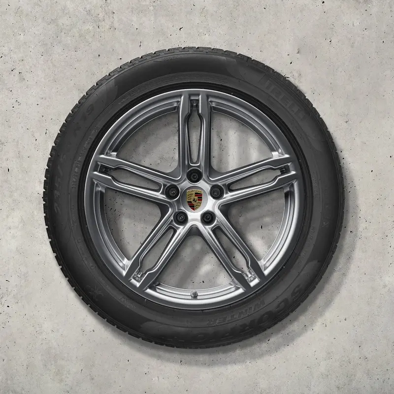 19" Macan Iii Winter Tire & Wheel Set - Silver 1