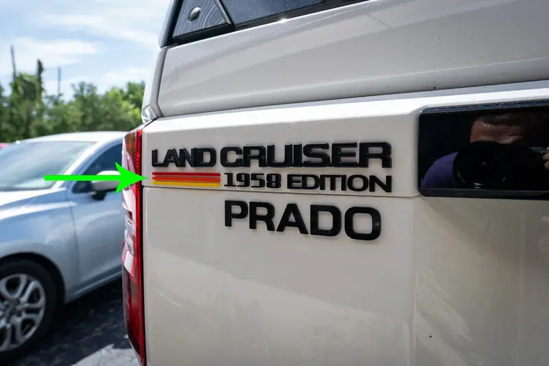 1958 Edition Lc250 Acrylic Laser Series Tailgate Badge - 2024+ Land Cruiser 1