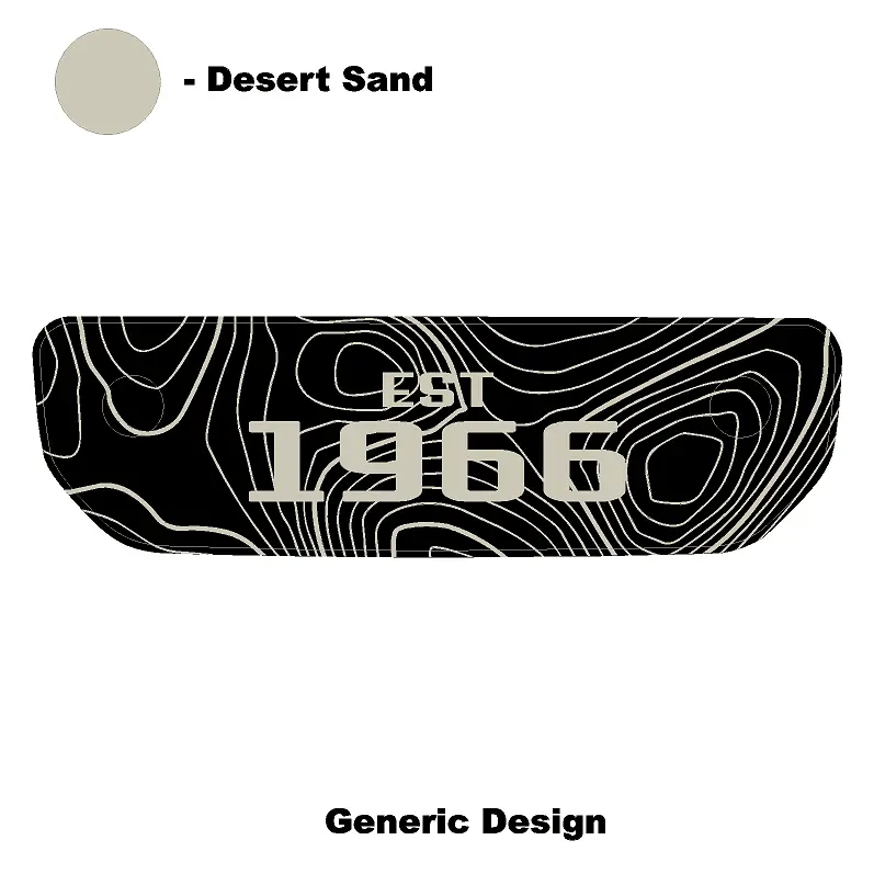 1966 Topographic Shifter Plate (Printed Series + Acrylic) - 2021+ Bronco 18