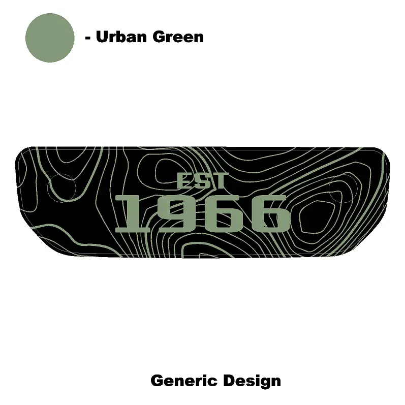 1966 Topographic Shifter Plate (Printed Series + Acrylic) - 2021+ Bronco 19