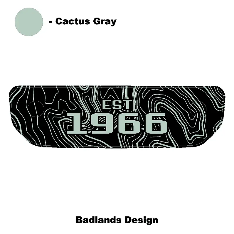 1966 Topographic Shifter Plate (Printed Series + Acrylic) - 2021+ Bronco 23