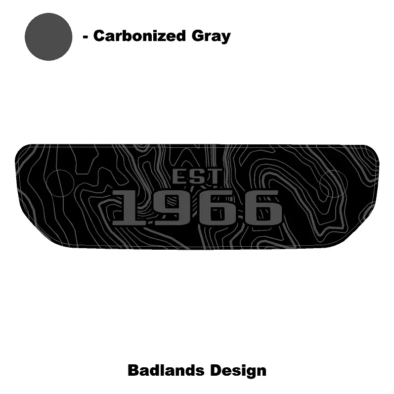 1966 Topographic Shifter Plate (Printed Series + Acrylic) - 2021+ Bronco 24