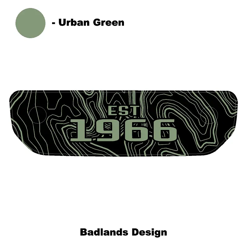 1966 Topographic Shifter Plate (Printed Series + Acrylic) - 2021+ Bronco 38