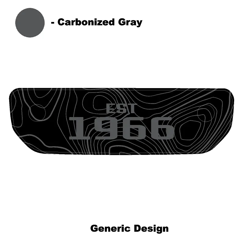 1966 Topographic Shifter Plate (Printed Series + Acrylic) - 2021+ Bronco 54