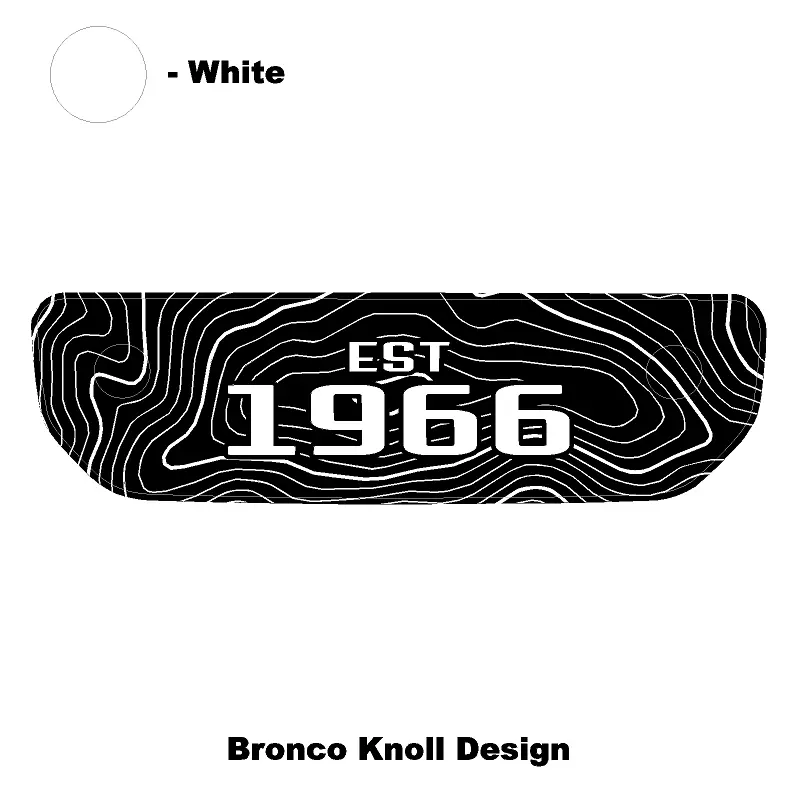 1966 Topographic Shifter Plate (Printed Series + Acrylic) - 2021+ Bronco 54