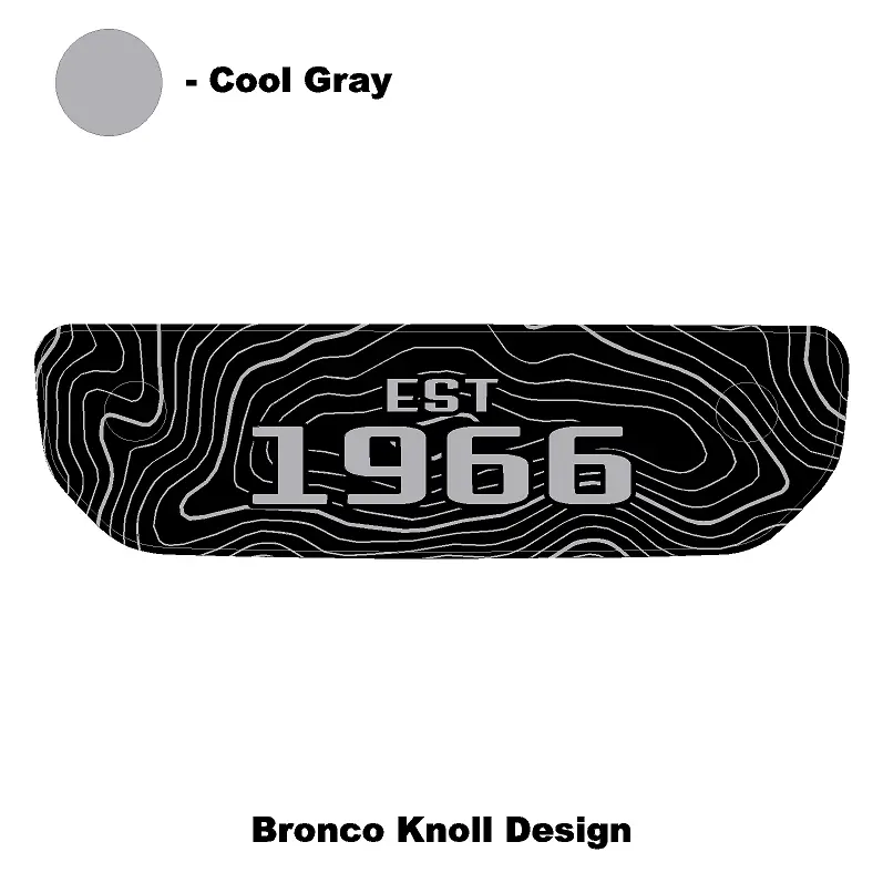 1966 Topographic Shifter Plate (Printed Series + Acrylic) - 2021+ Bronco 55