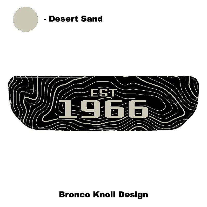 1966 Topographic Shifter Plate (Printed Series + Acrylic) - 2021+ Bronco 56