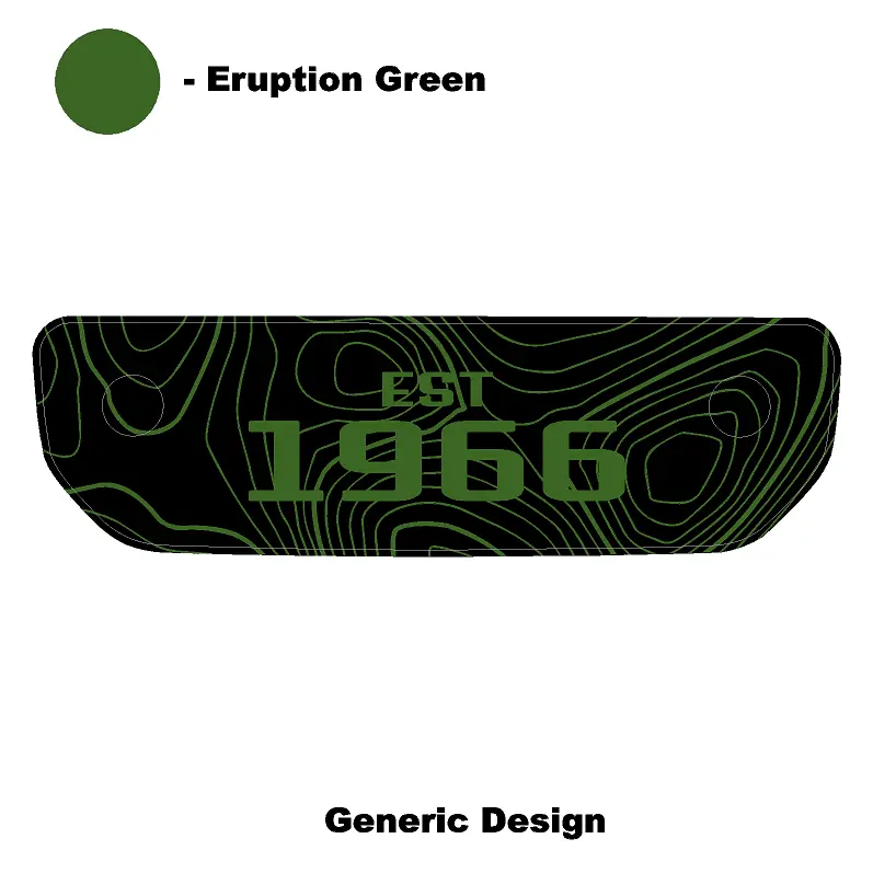 1966 Topographic Shifter Plate (Printed Series + Acrylic) - 2021+ Bronco 9