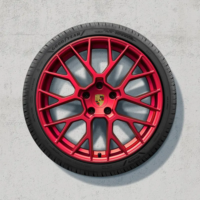 20/21-Inch  Rs Spyder Design Winter Set - For 911 (992.2) - In Pyro Red 1