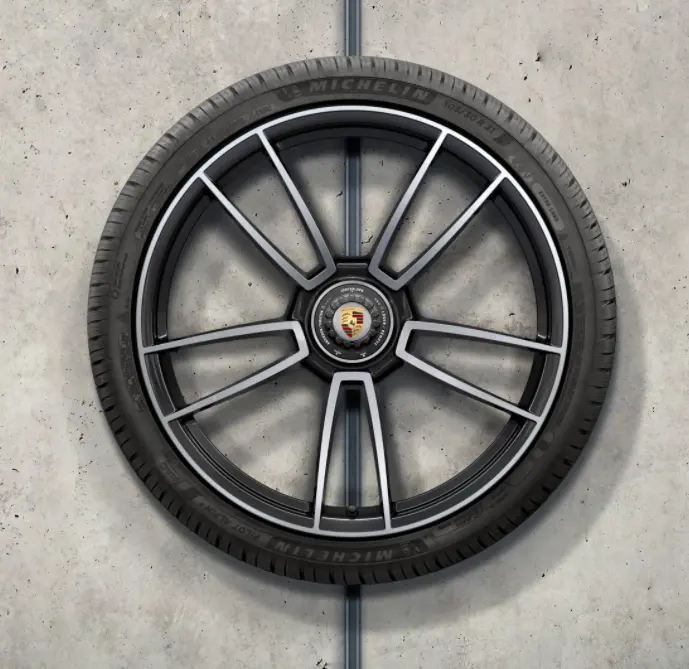20/21-Inch "Turbo S" Winter Set - For 911 (992) Turbo - Black/Silver 1