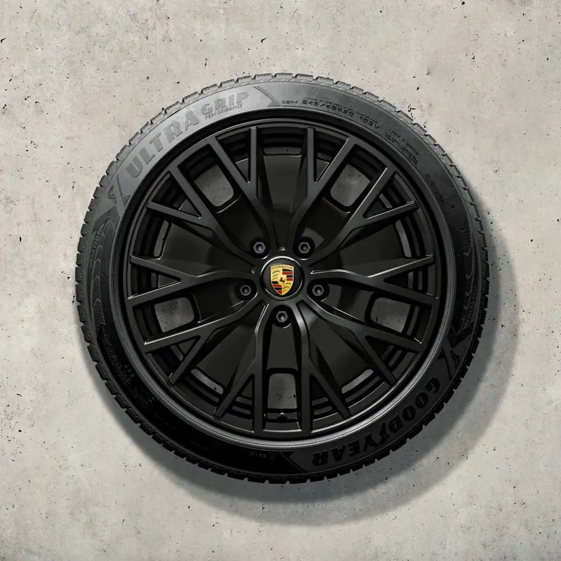 20" Taycan "Turbo S Aero Design" Winter Set - Satin Black 1