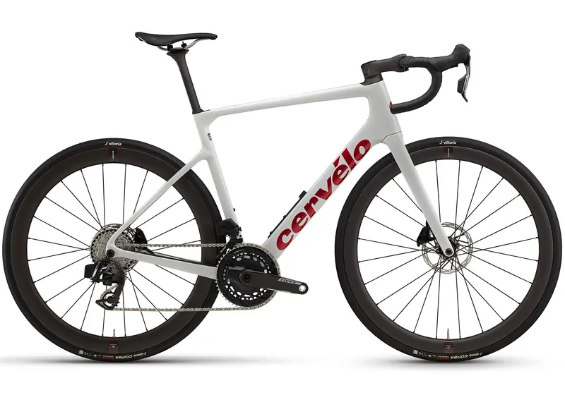 2026 Cervélo Caledonia-5 Force Axs Unisex Endurance Road Bike, Vanilla/Cherry - Free Shimano Dura-Ace Spd-Sl Pedals Valued At $399.00! 1
