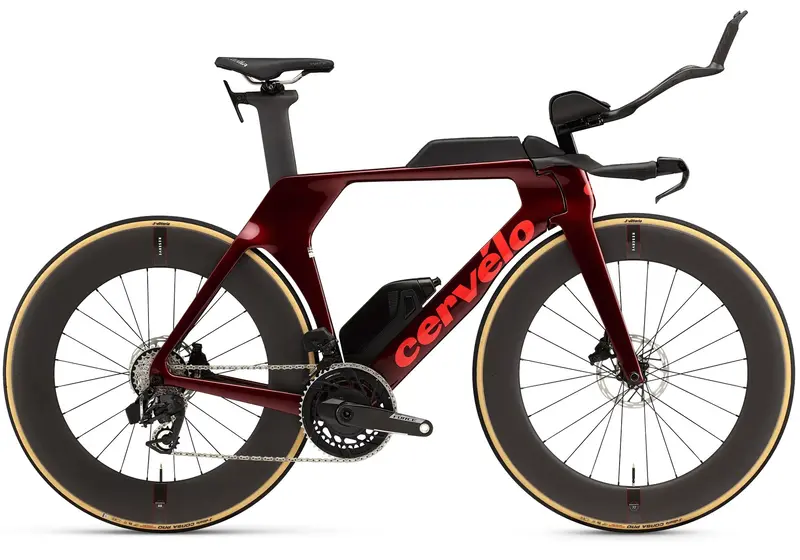 2026 Cervélo P5 Force Axs Unisex Time Trial/Triathlon Bike, Red Hot - Free Shimano Dura-Ace Spd-Sl Pedals Valued At $399.00! 1