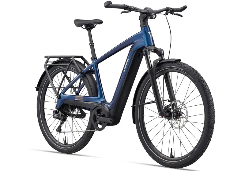 2026 Giant Explore E+ 1 Double Diamond Men's Electric Bike, Metallic Navy 1