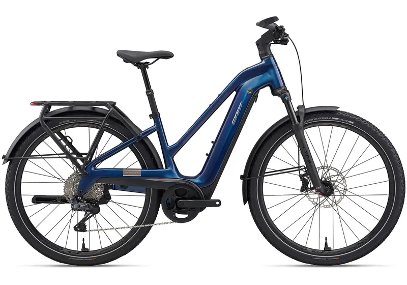 2026 Giant Explore E+ 1 Stagger Men's Electric Bike, Metallic Navy, Small 1