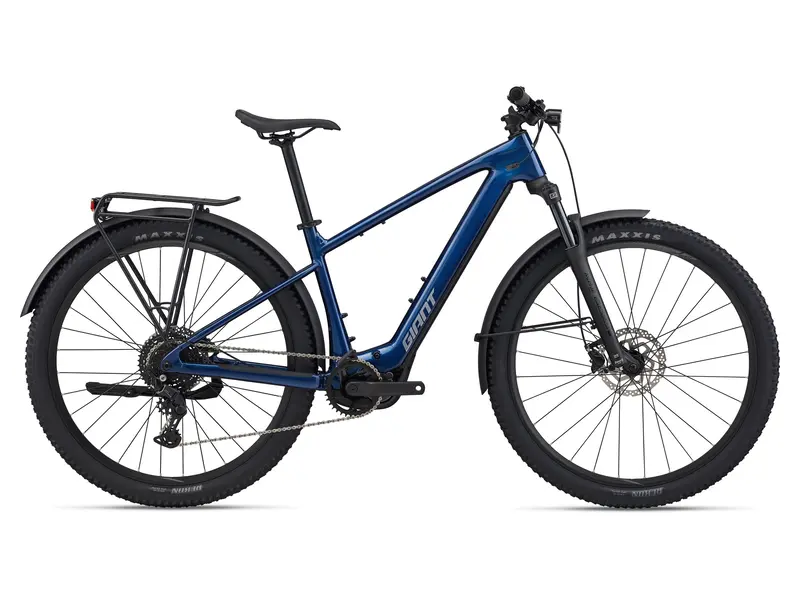 2026 Giant Talon E+ Ex Men's Electric Mountain Bike, Metallic Navy 1