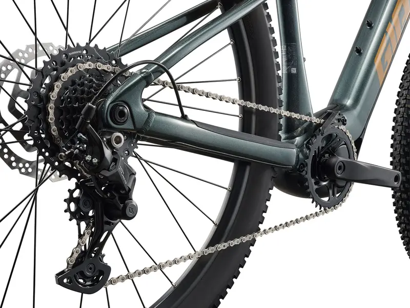 2026 Giant Talon E+ Men's Electric Mountain Bike - Asphalt Green 3