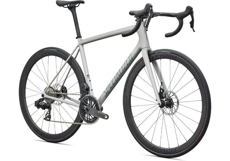 2026 Specialized Aethos 2 Expert Unisex Road Bike, Gloss Dolomite Metallic 1
