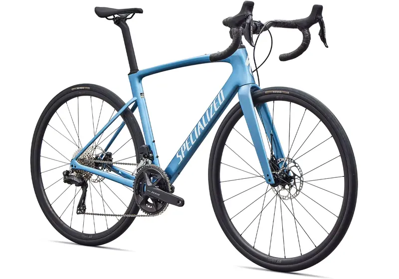 2026 Specialized Roubaix Sl8 Comp Shimano 105 Di2 Unisex Road Bike, Gloss Glacial Metallic/White 1