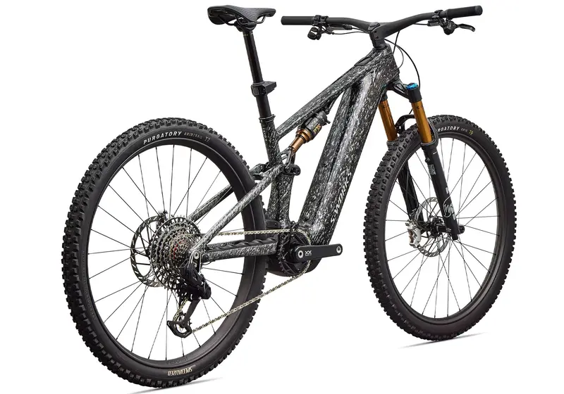 2026 Specialized S-Works Turbo Levo R Unisex Electric Mountain Bike, Gloss Shadow Silver Speckle Over Carbon 3
