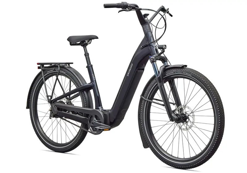 2026 Specialized Turbo Como 4.0 Igh Unisex Electric Urban Bike, Gloss Metallic Dark Navy / Satin Silver Reflective 1