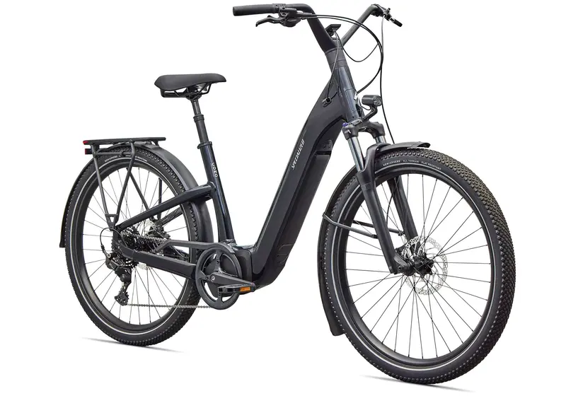 2026 Specialized Turbo Como 4.0, Unisex Electric Urban Bike, Gloss Metallic Dark Navy / Satin Silver Reflective 1