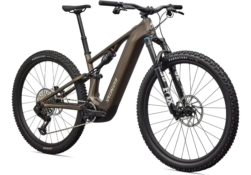 2026 Specialized Turbo Levo R Comp Unisex Electric Mountain Bike, Gloss Gunmetal/White Mountains 1