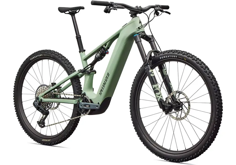 2026 Specialized Turbo Levo R Expert Unisex Electric Mountain Bike, Satin Pistachio/Dark Moss Green 1