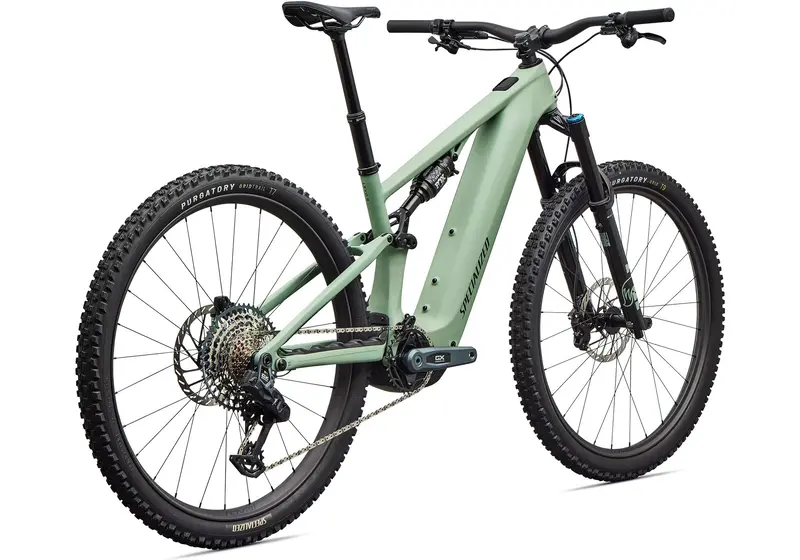 2026 Specialized Turbo Levo R Expert Unisex Electric Mountain Bike, Satin Pistachio/Dark Moss Green 3