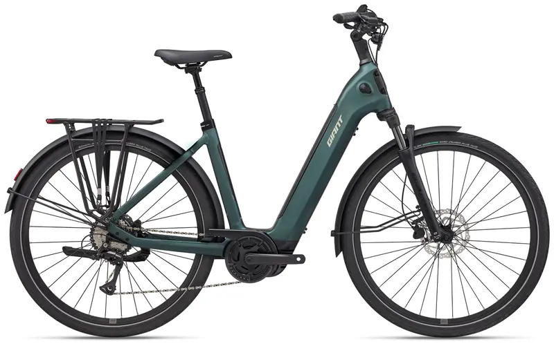 2027 Giant Newtour E+ 3 Lst Men's Electric Urban Bike, Kelp Forest 1