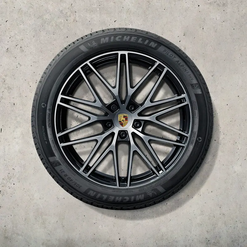 21" Cayenne E3 Ii Rs Spyder Design Winter Set - Black/Silver 1