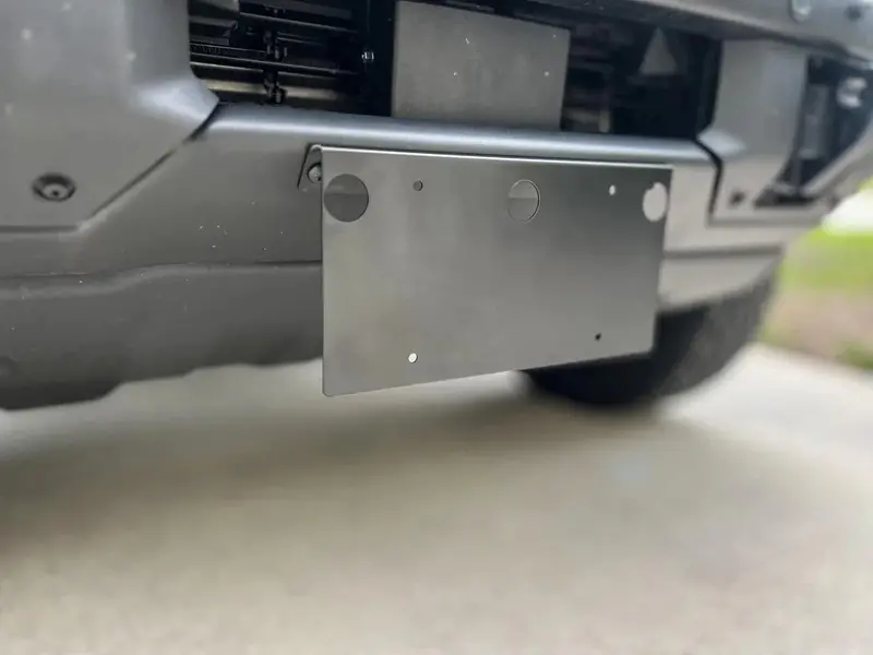 21 Offroad License Plate Relocation Mount For Oem Hd Modular Bumper - 2021+ Bronco 1