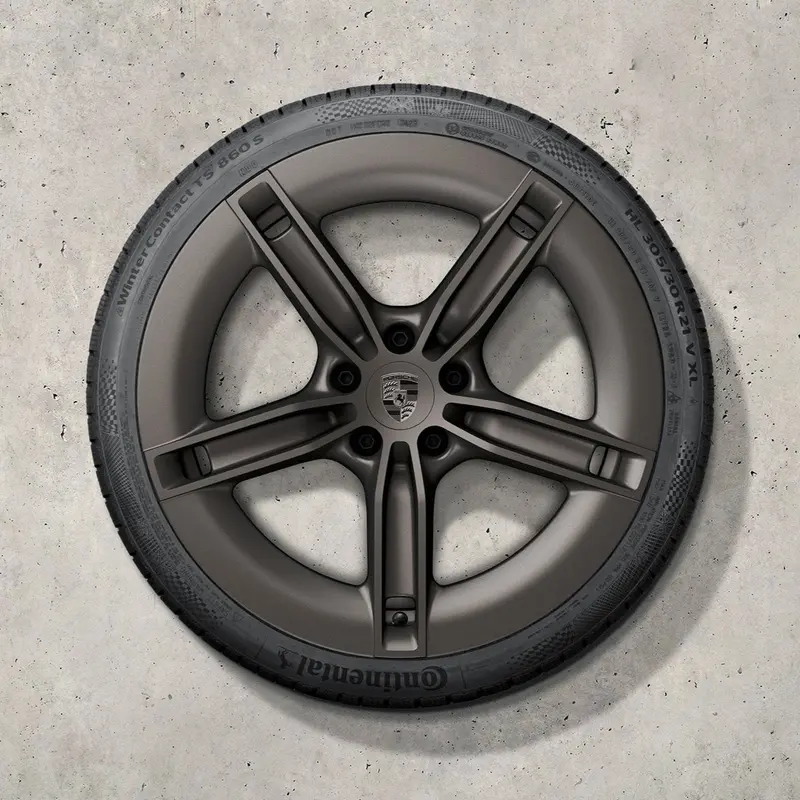 21" Taycan Ii "Mission E Design" Winter Set - Turbonite 1